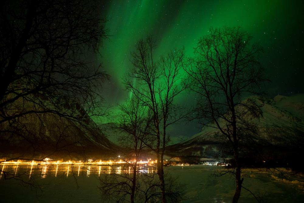 northern lights by city